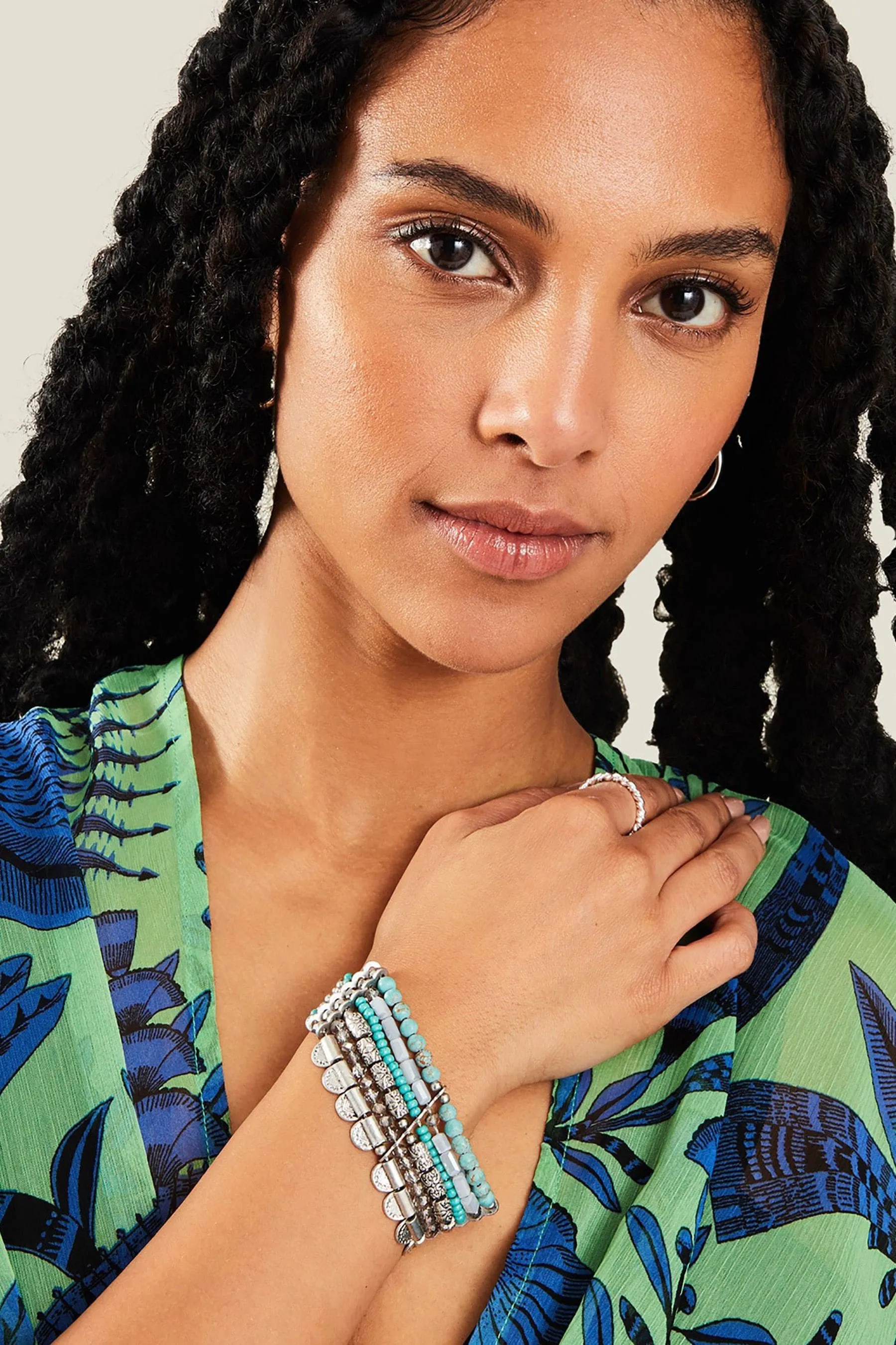 Accessorize - Bracciale vistoso a semicerchio