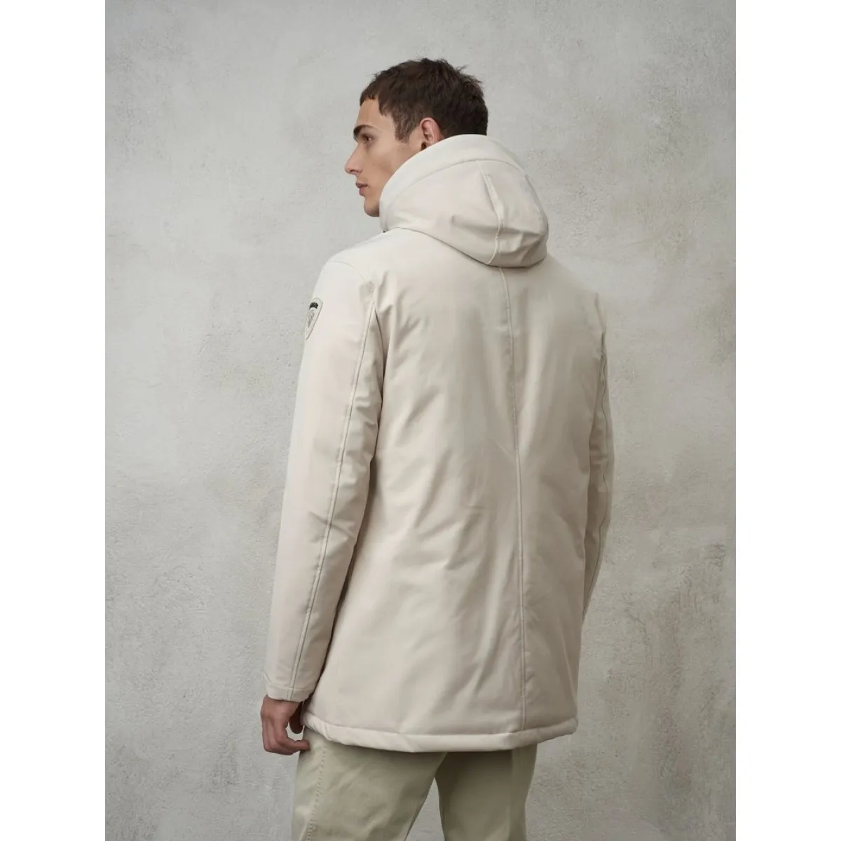 Blauer Parka Uomo Chester Beige