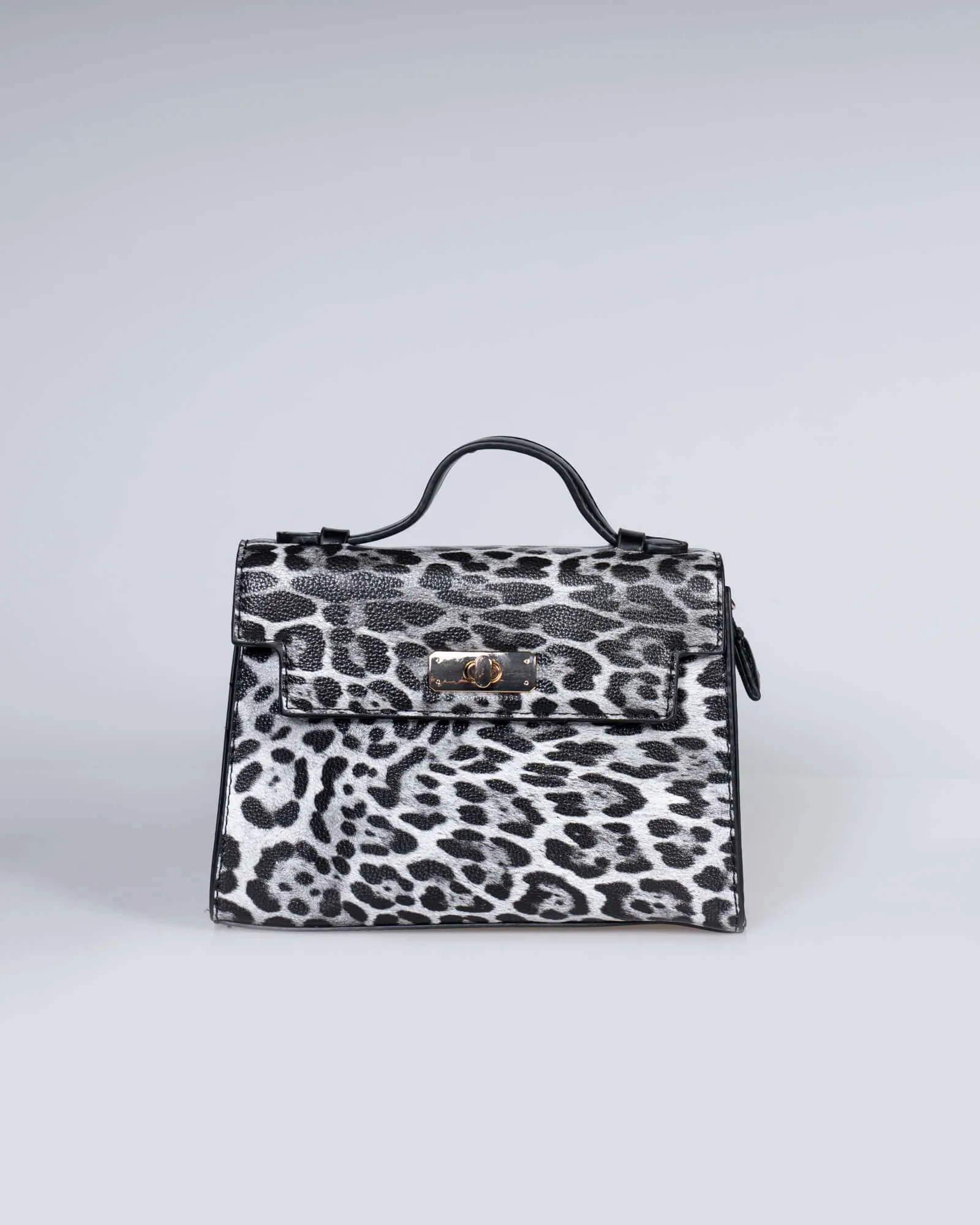 Borsa a mano leopardata