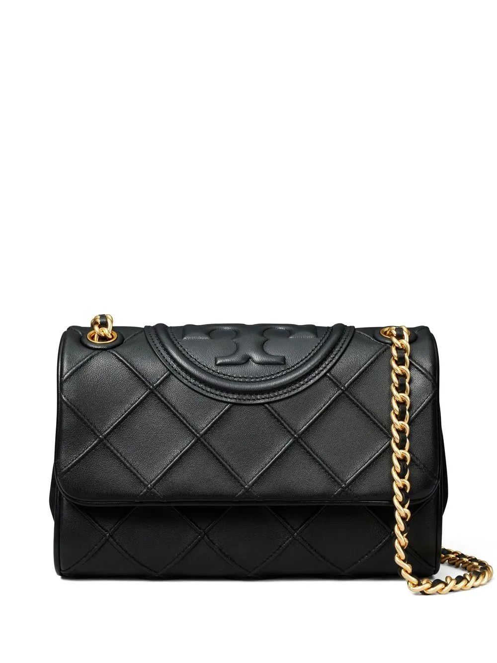 Borsa a spalla fleming in nero - donna