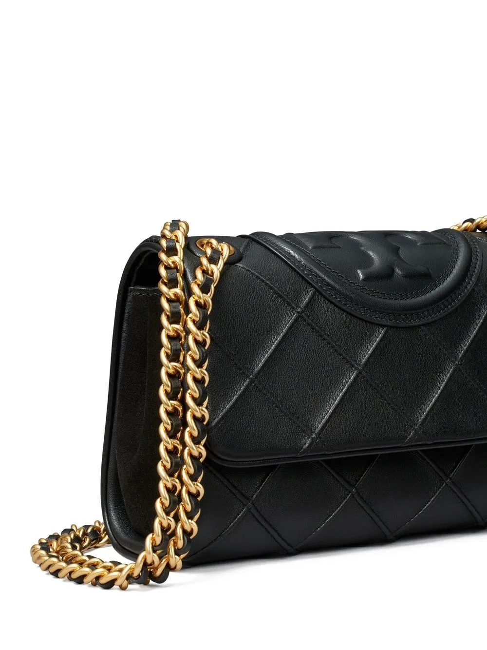 Borsa a spalla fleming in nero - donna