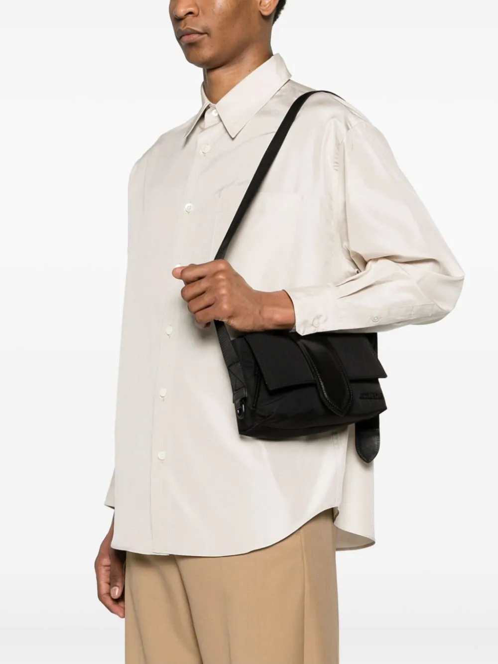 Borsa a spalla Le Petit Bambino in nero - unisex
