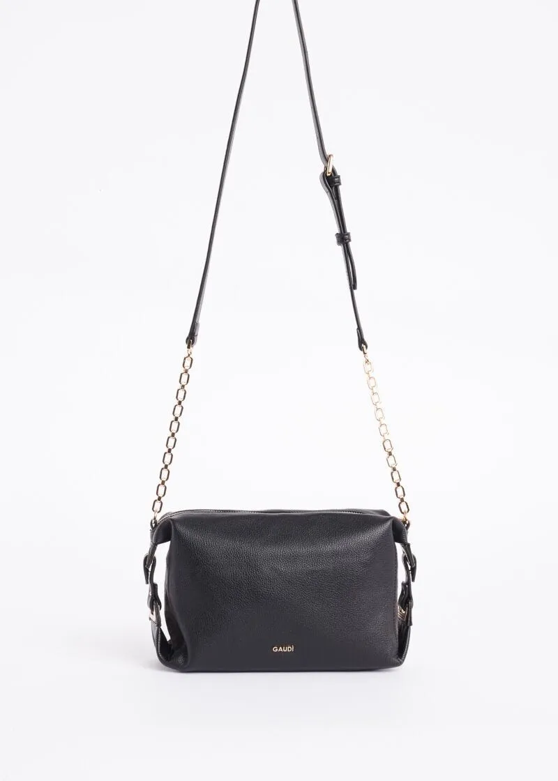 Borsa crossbody con stampa lettering