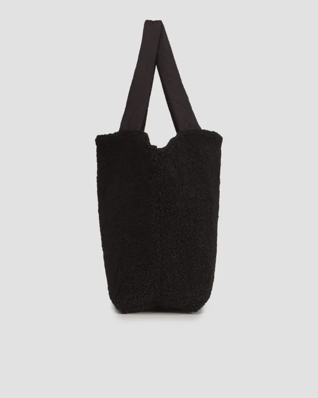 Borsa nera reversibile da donna Varley Amos Reversible Quilt Tote