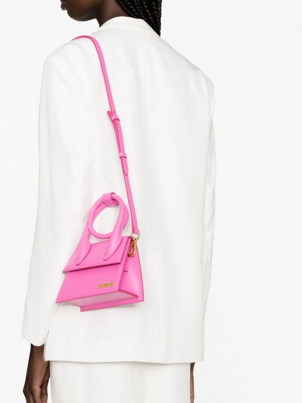 Borsa tote le chiquito noeud Jacquemus in rosa - donna