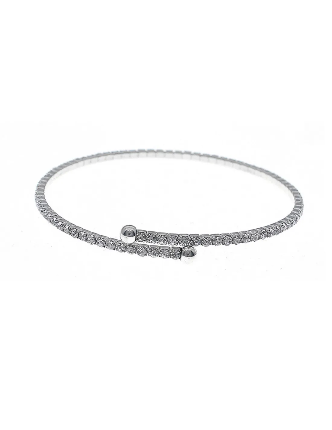 Bracciale da polso per sposa semirigido argento