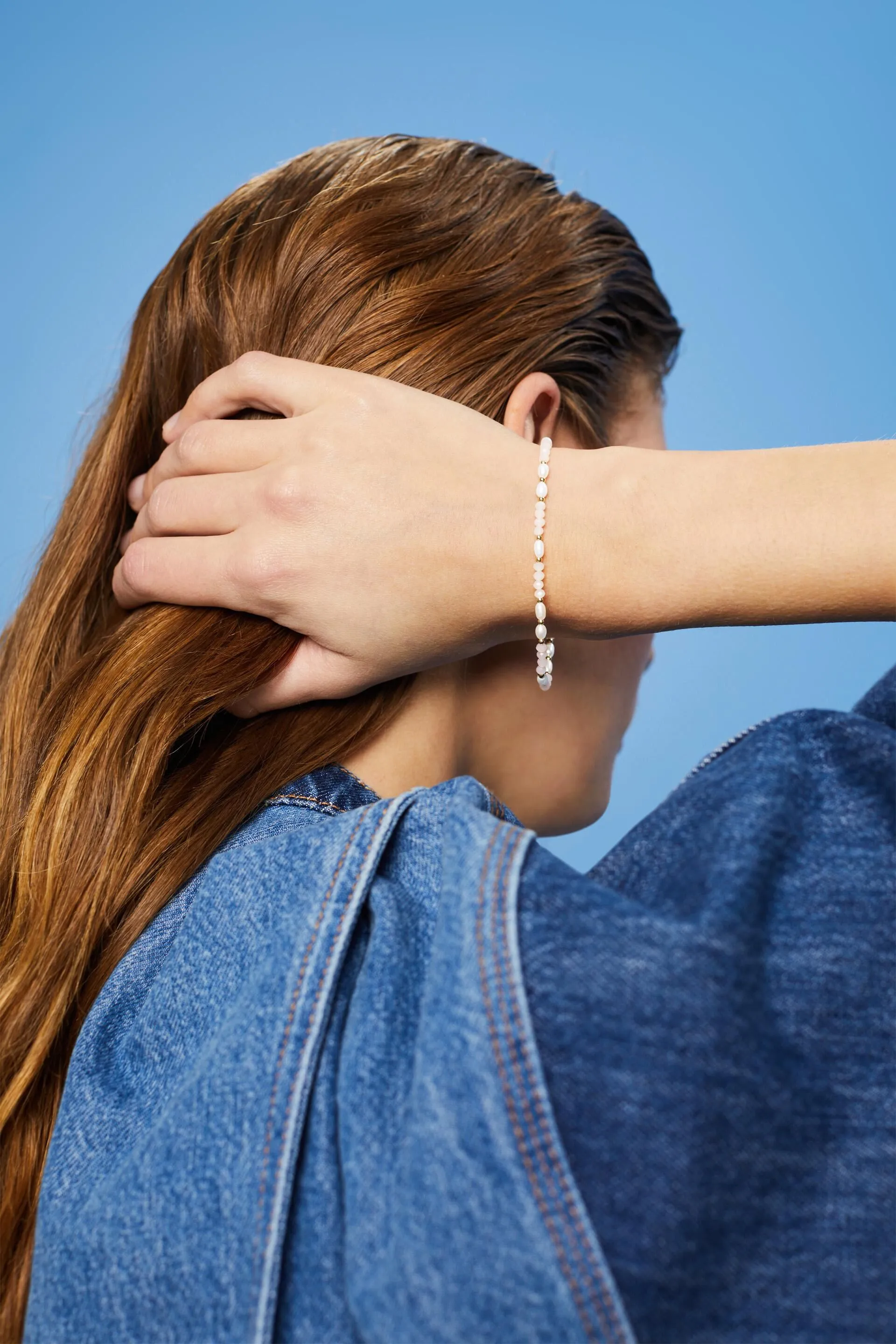 Bracciale in acciaio inossidabile con perline