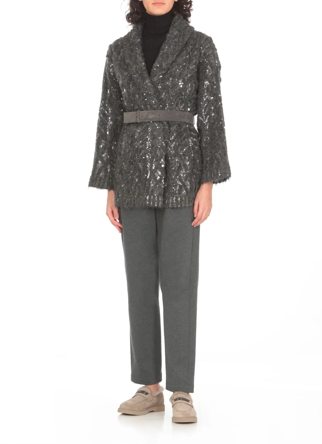  Brunello Cucinelli Cardigan in alpaca e lana 