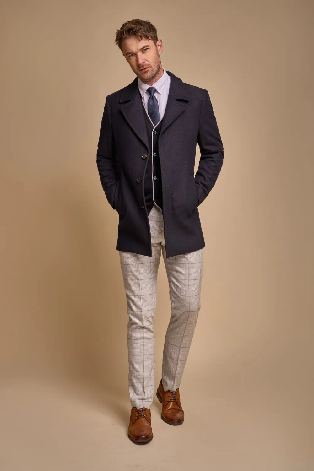 Cappottino moda cavani in misto lana