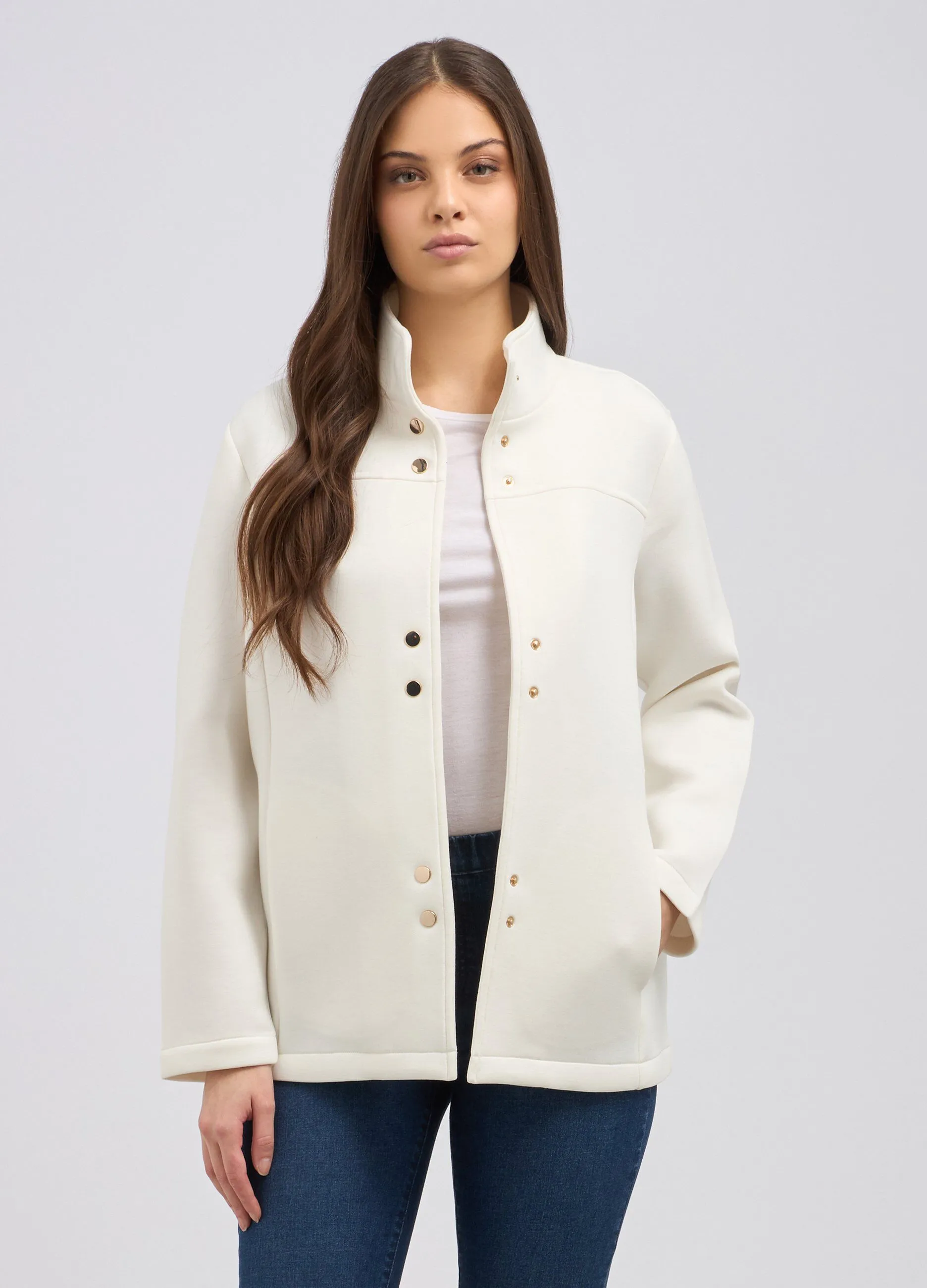 Cappotto in neoprene donna