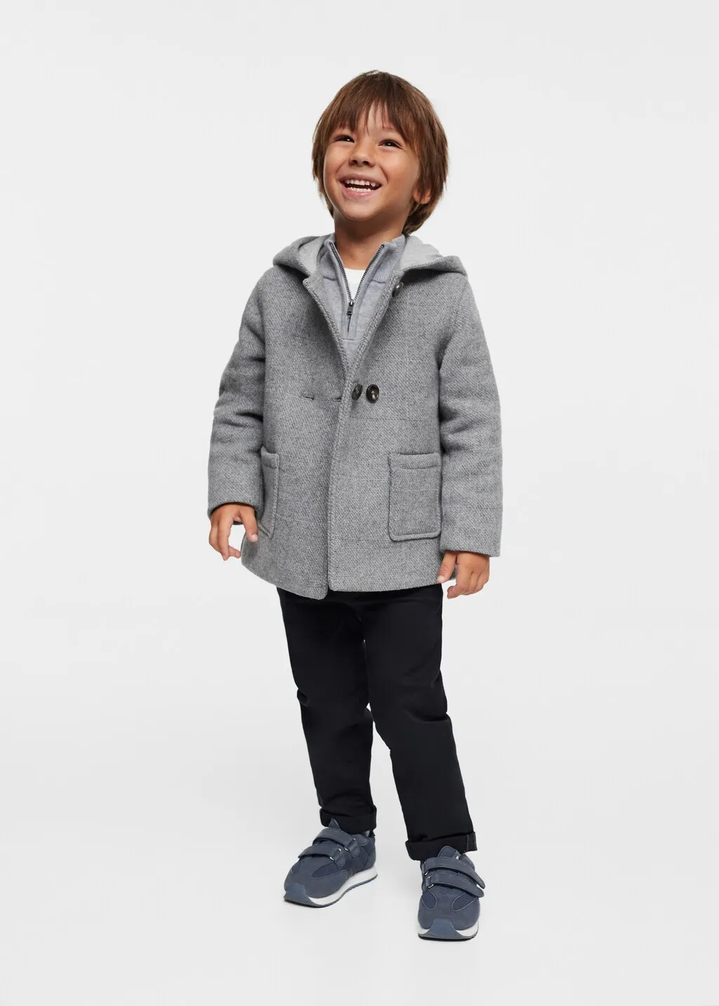 Cappotto lana doppia abbottonatura