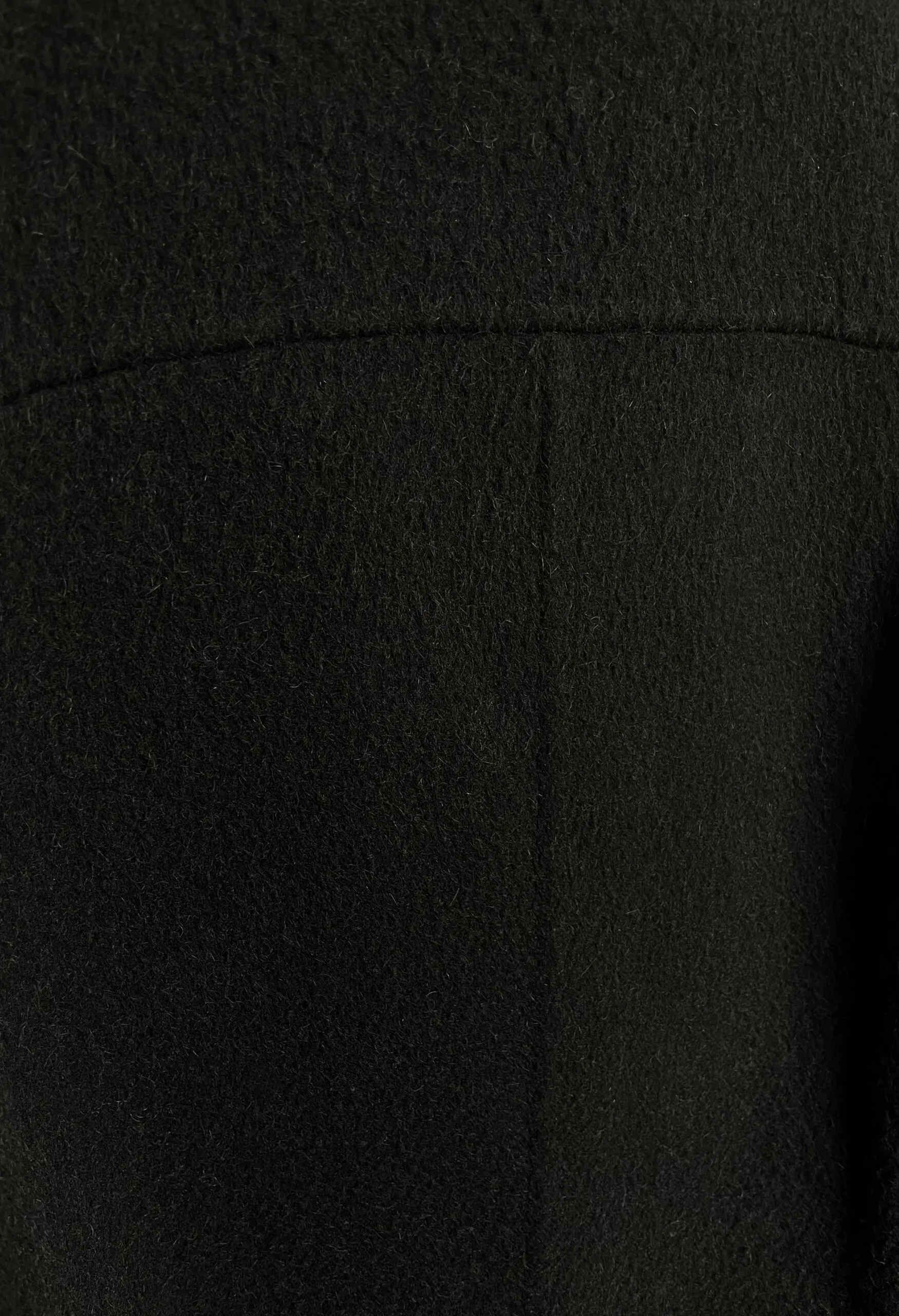 Cappotto nero Agnona in alpaca vintage anni ’80