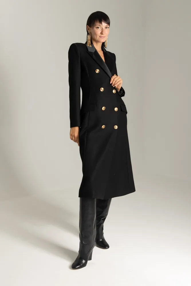 Cappotto taglio smoking Nero