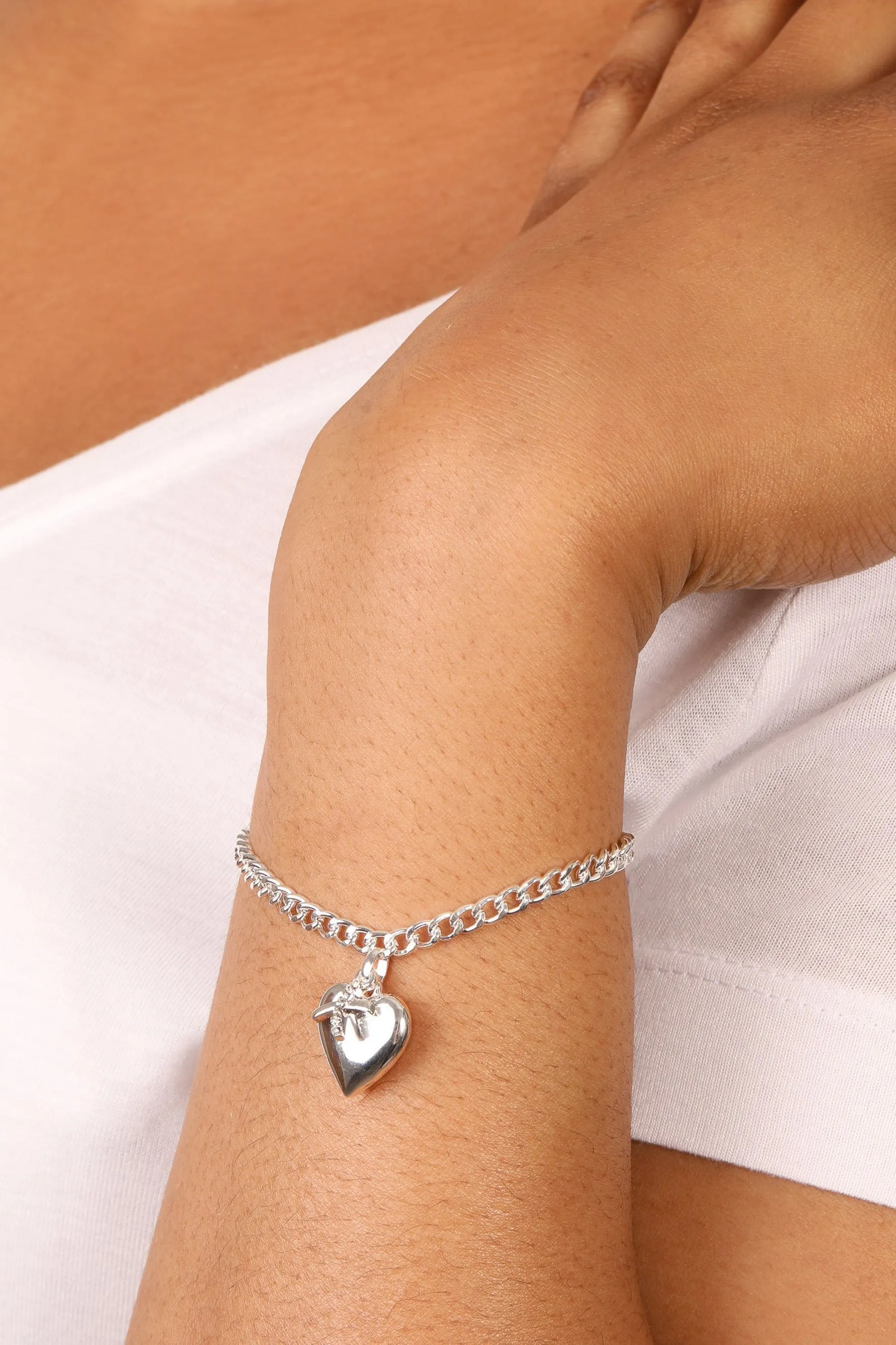 Caramel Jewellery London Argento - Bracciale chunky 