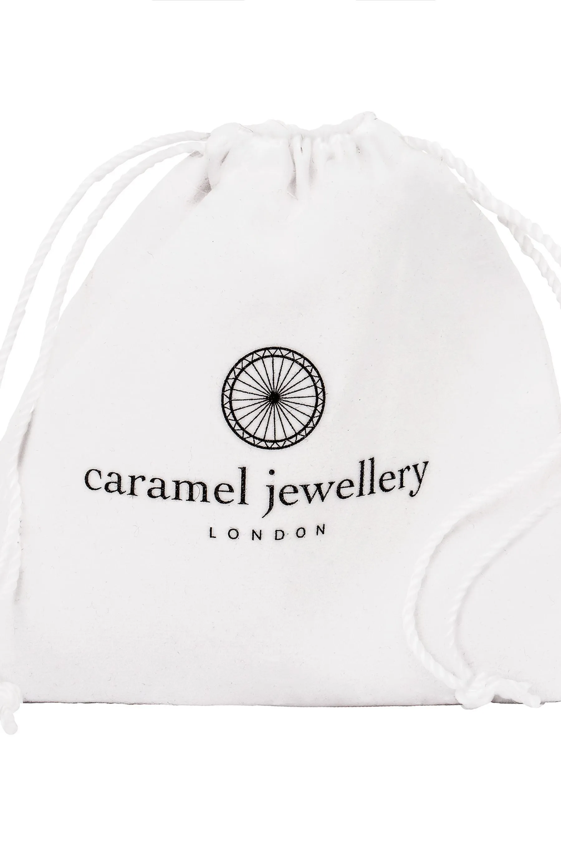 Caramel Jewellery London Argento - Collana con disco martellato
