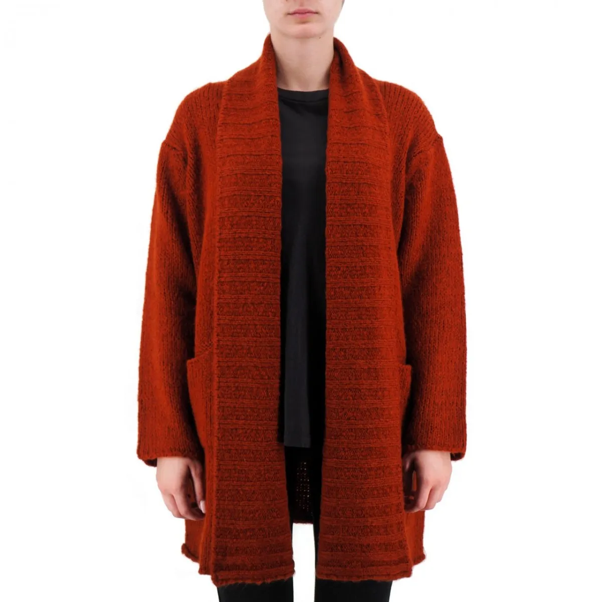 Cardigan Demetra In Misto Lana