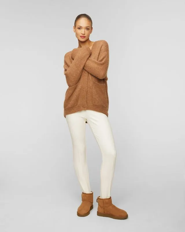 Cardigan marrone in alpaca da donna Deha