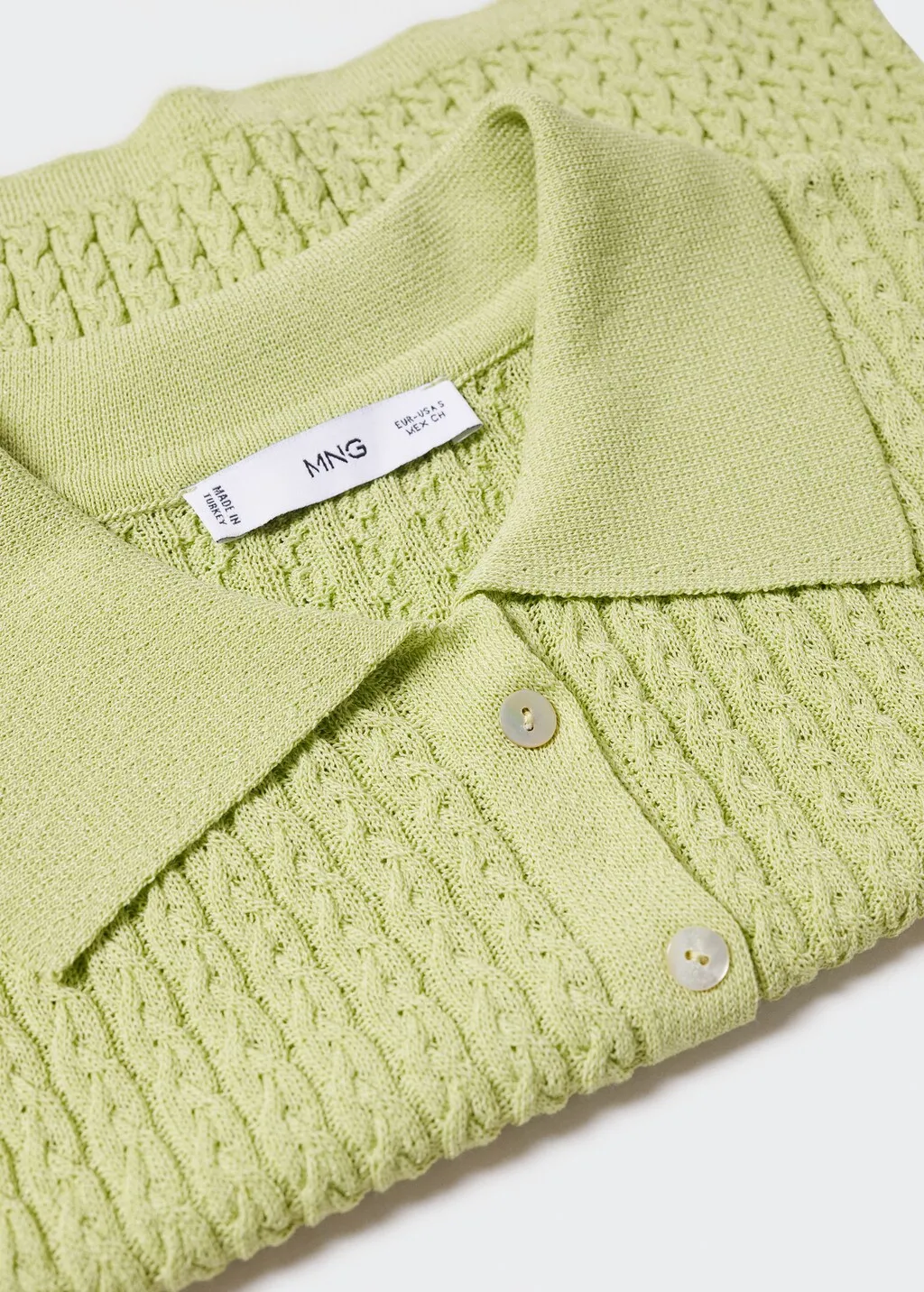 Cardigan top maglia intrecciata