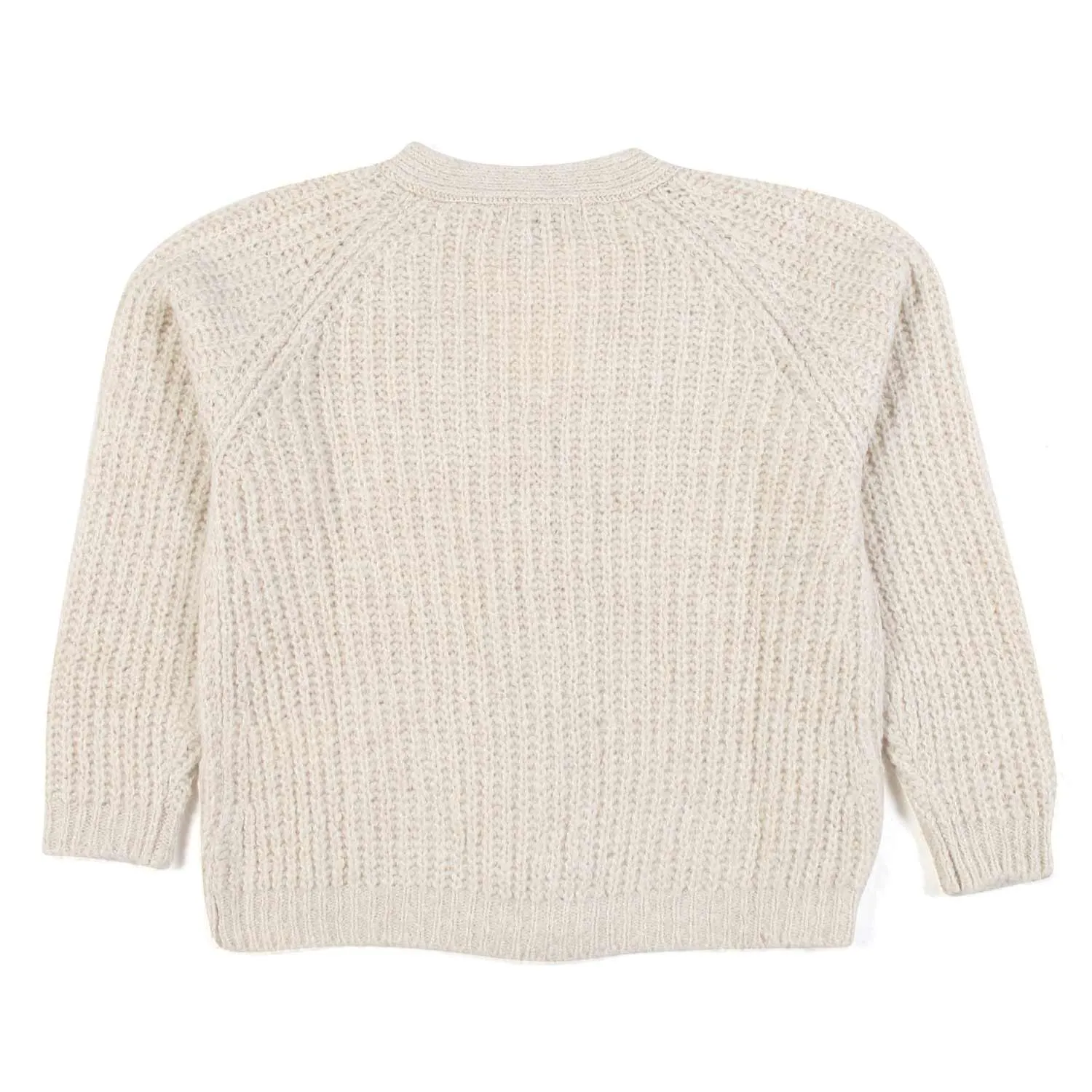 Cardigan Unisex Misto Lana Beige