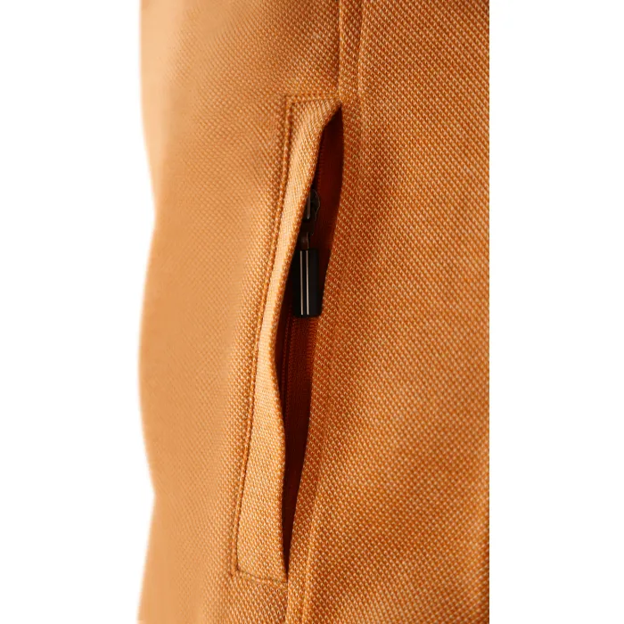 Cardigan zip Baileys piquet Giallo