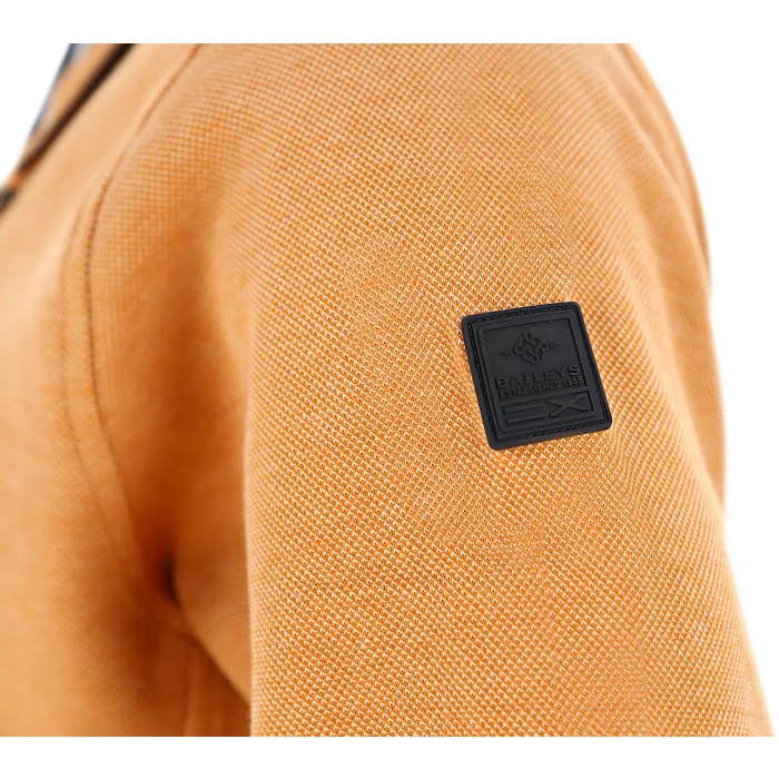 Cardigan zip Baileys piquet Giallo