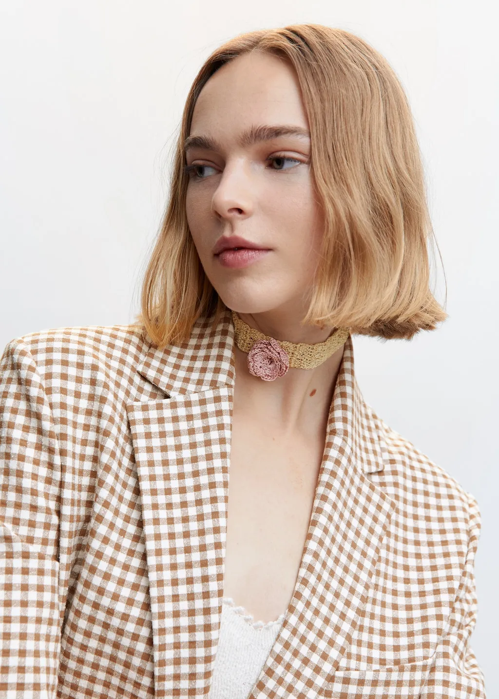 Collana fiore crochet