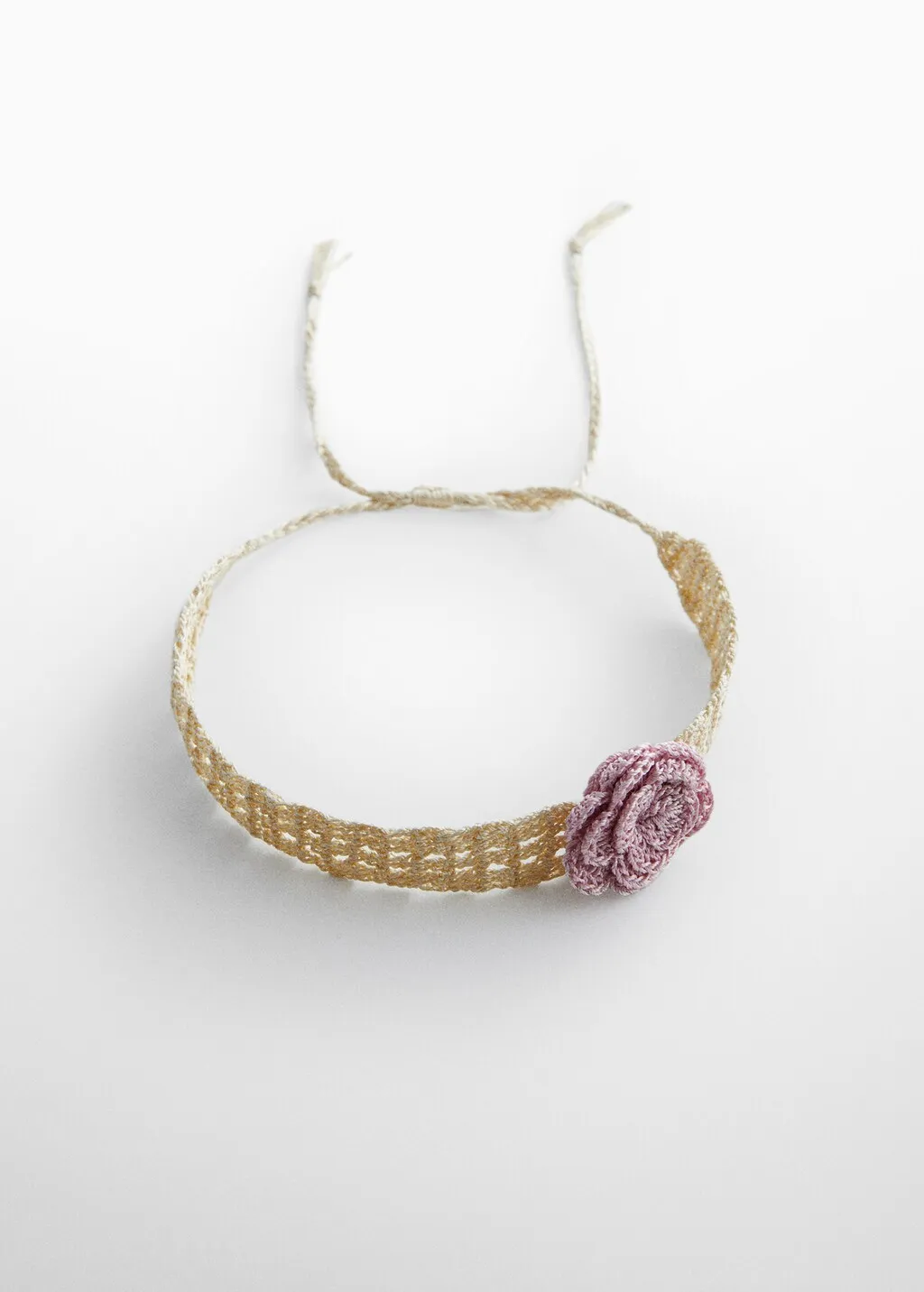 Collana fiore crochet