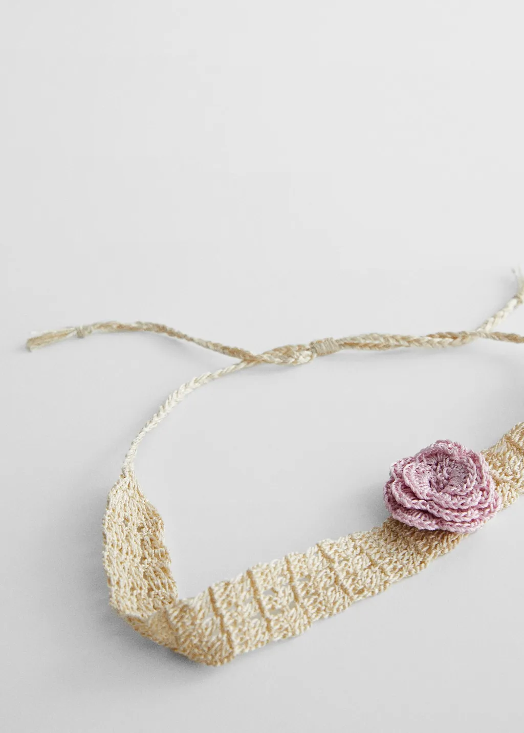 Collana fiore crochet