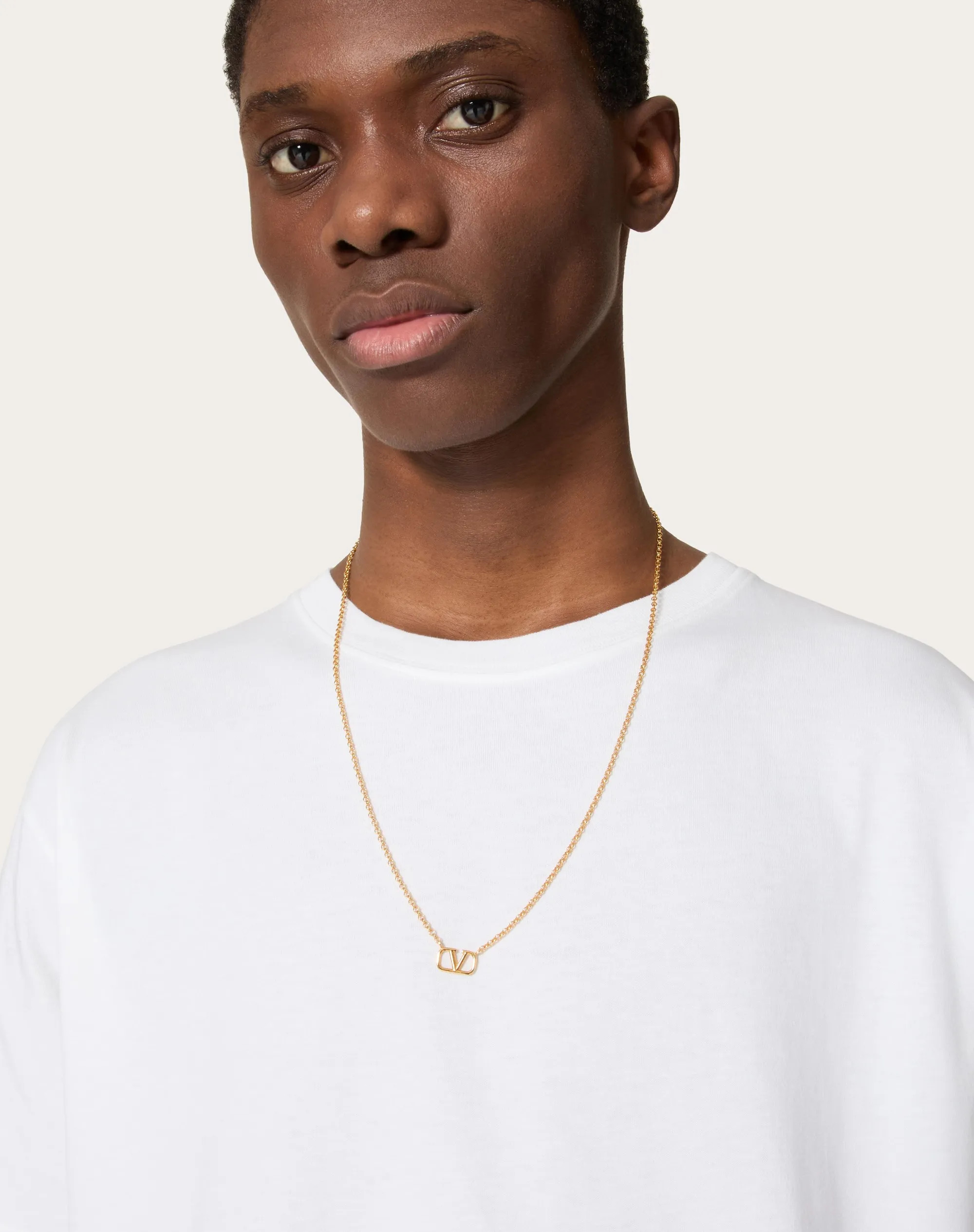 COLLANA VLOGO SIGNATURE IN METALLO