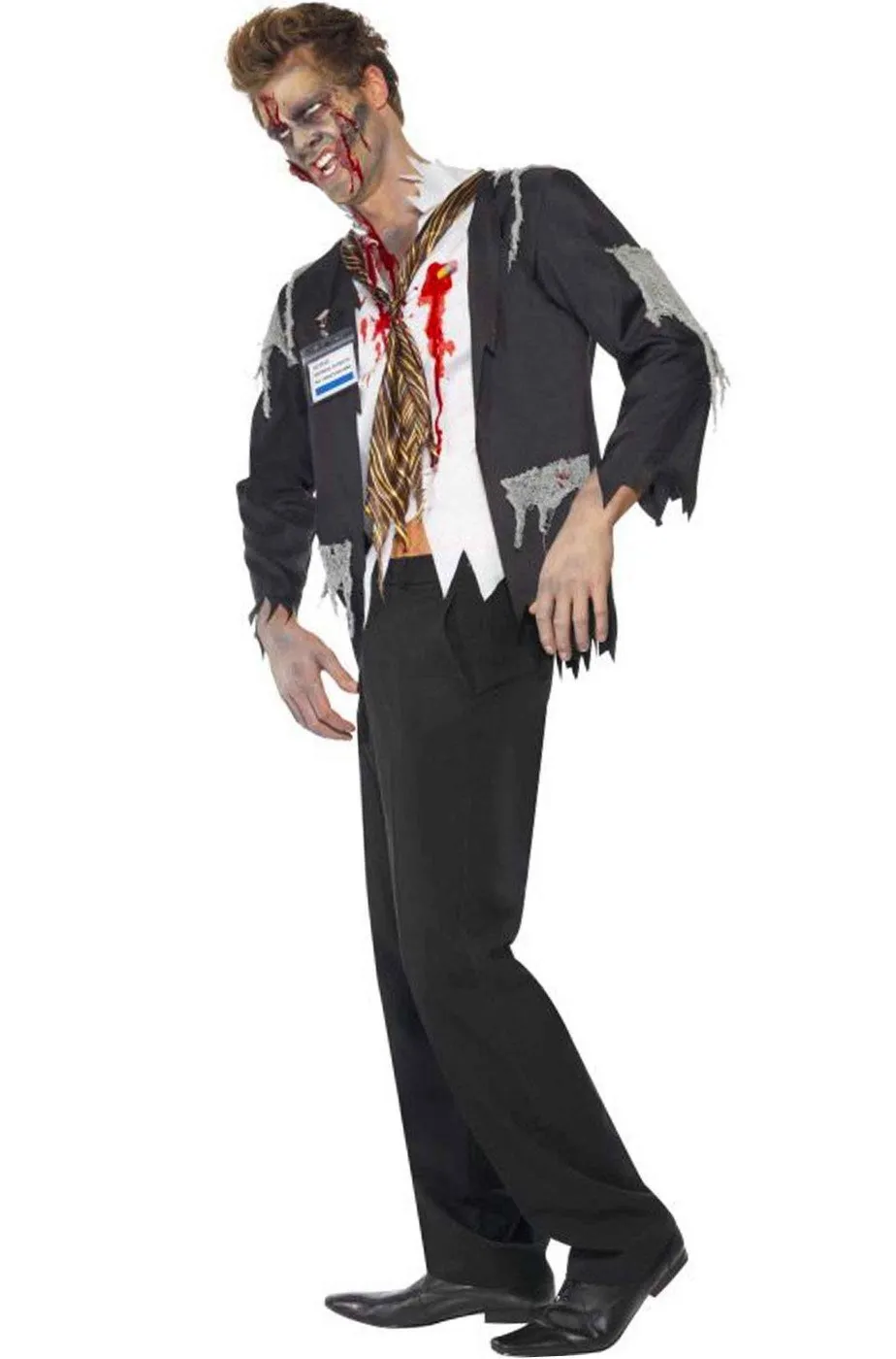 Costume Halloween uomo impiegato zombie