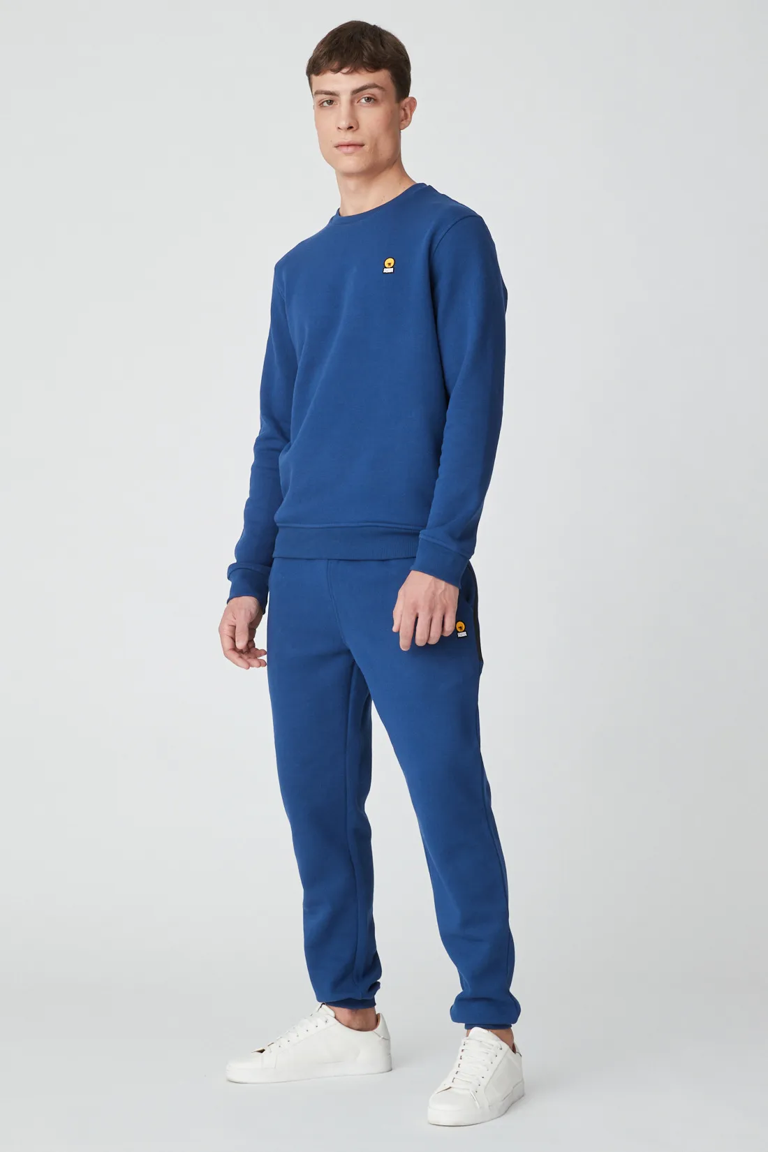 DER – Felpa bluette girocollo