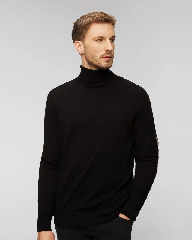 Dolcevita nero in lana da uomo C.P. Company