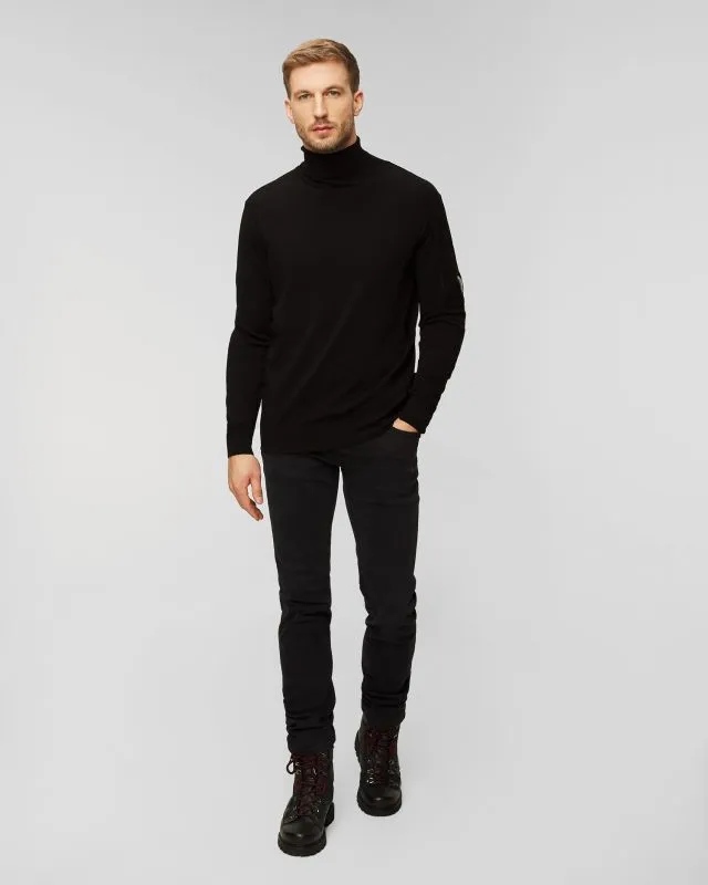 Dolcevita nero in lana da uomo C.P. Company
