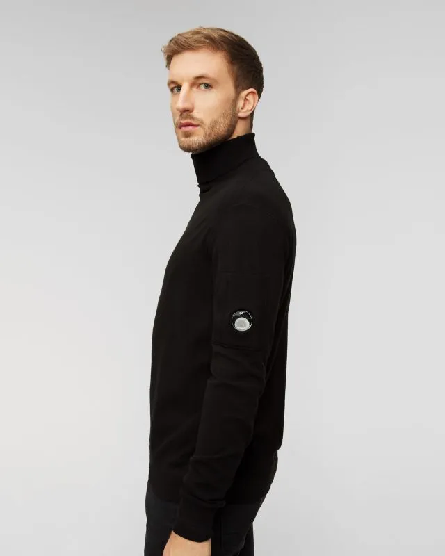 Dolcevita nero in lana da uomo C.P. Company