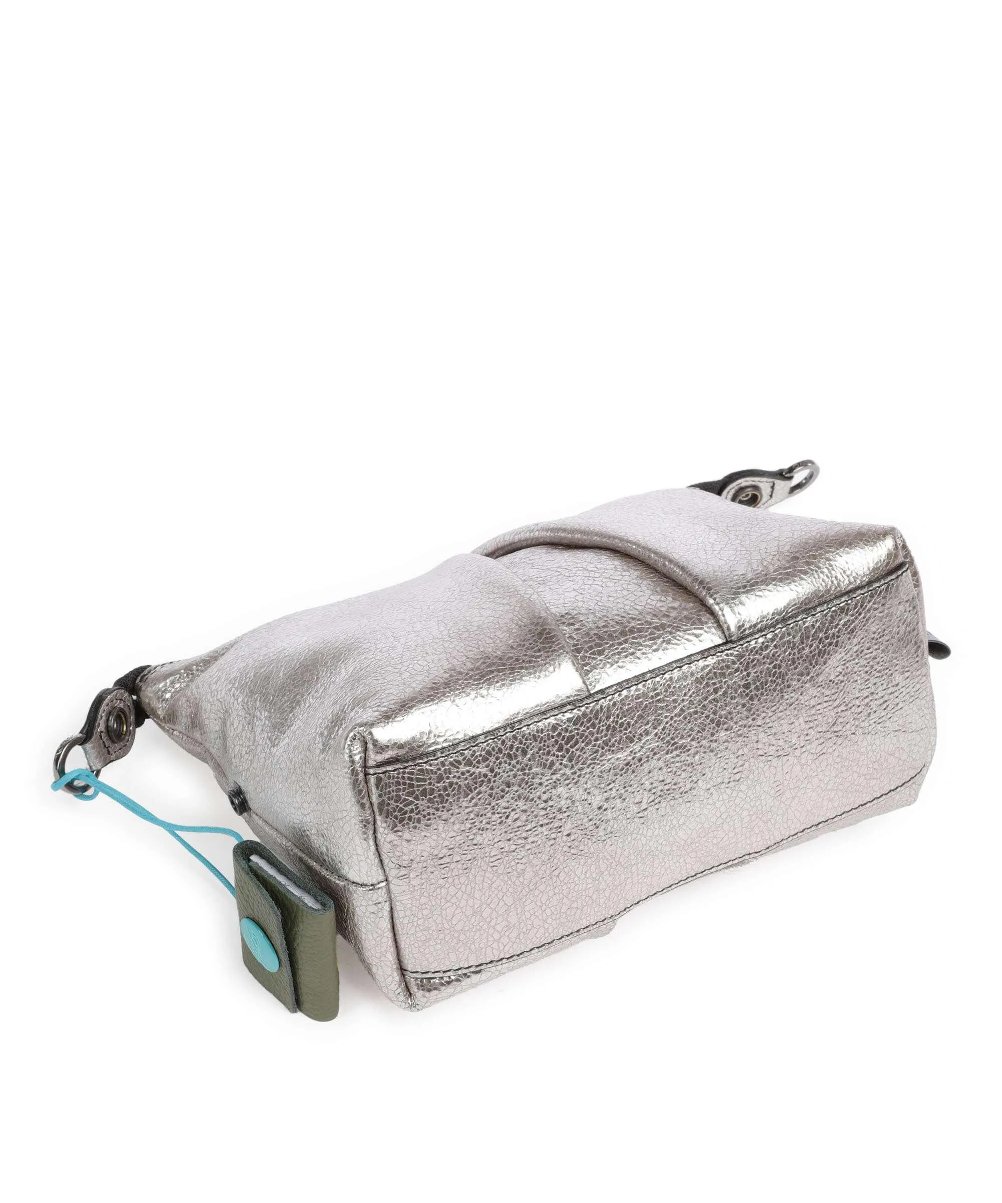  Gabs Lou M Borsa a tracolla pelle di vitello grana argento  