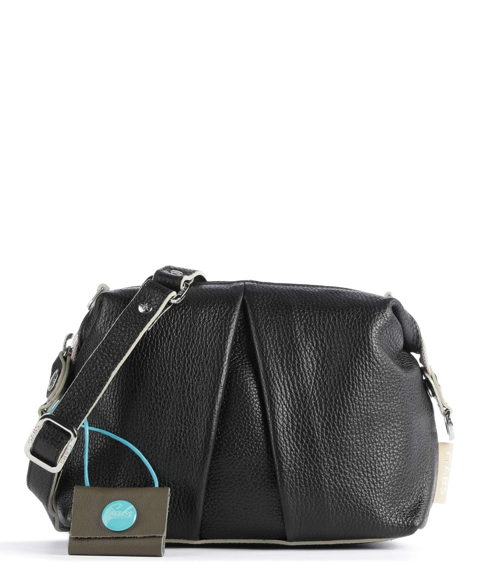  Gabs Lou M Borsa a tracolla pelle di vitello grana nero  