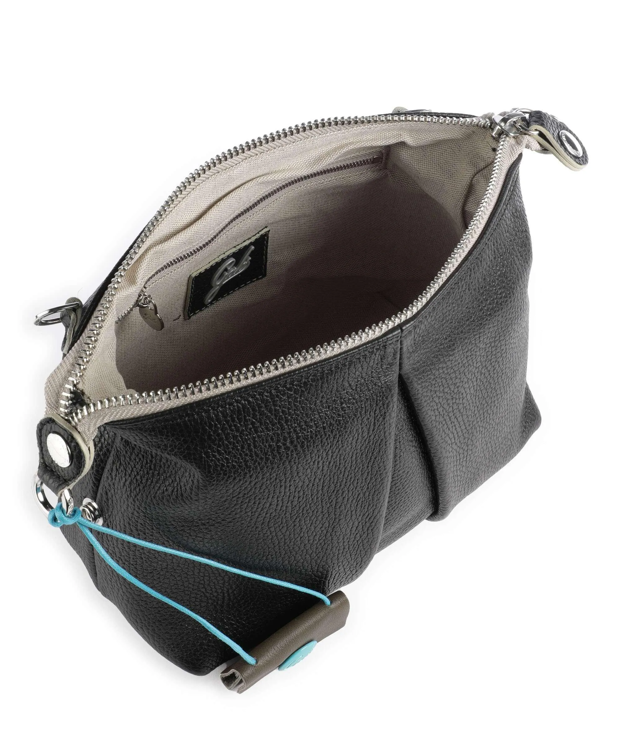  Gabs Lou M Borsa a tracolla pelle di vitello grana nero  