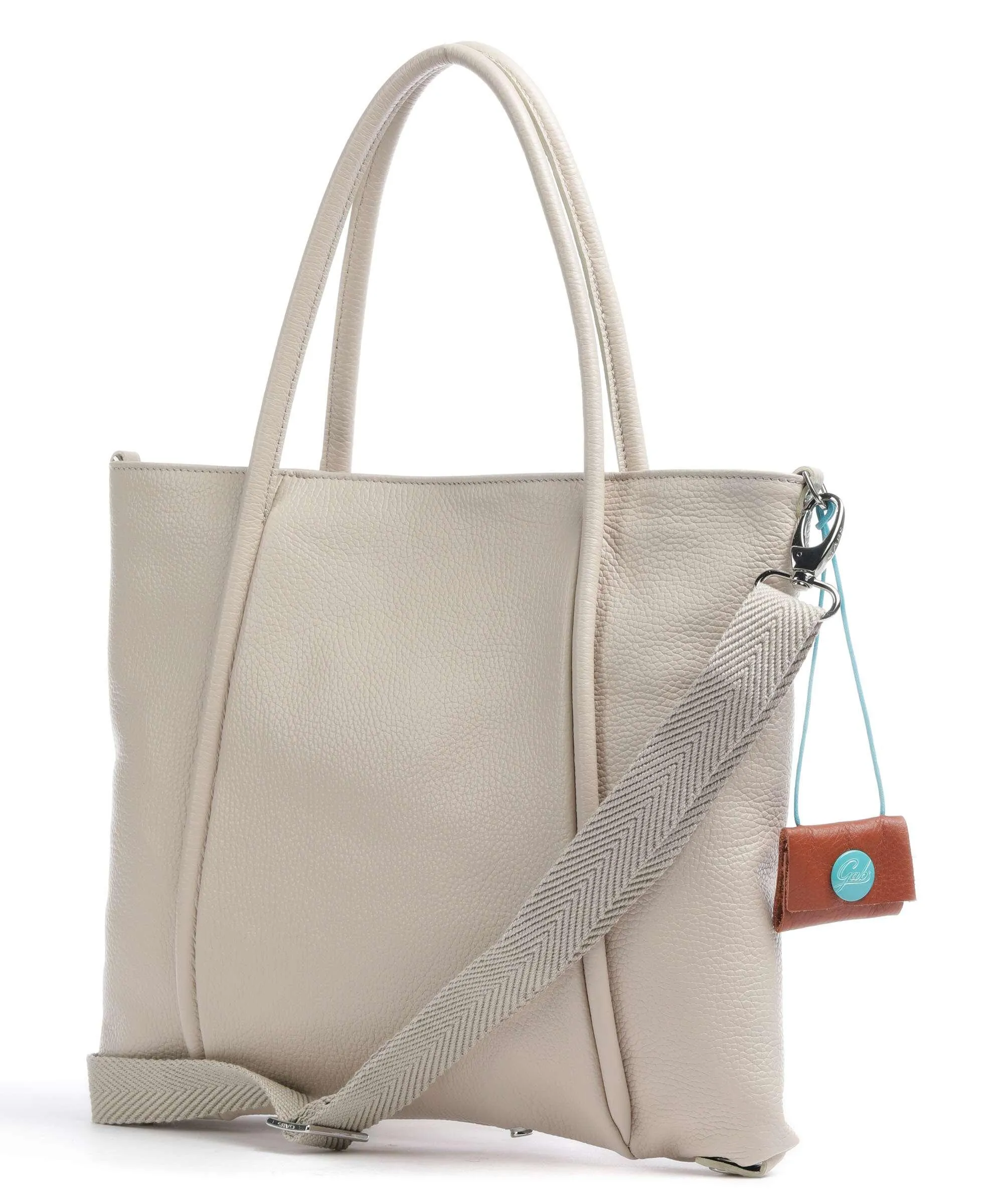  Gabs Lydia M Borsa shopper pelle di vitello grana beige  
