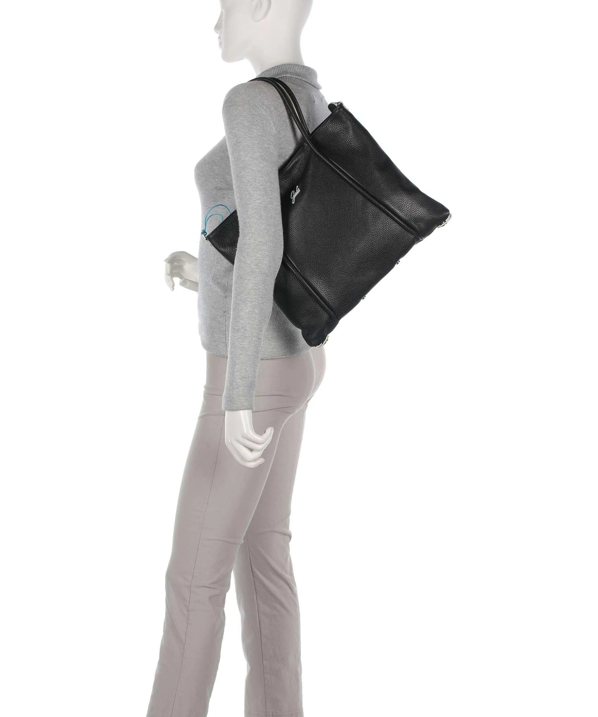  Gabs Lydia M Borsa shopper pelle di vitello grana beige  