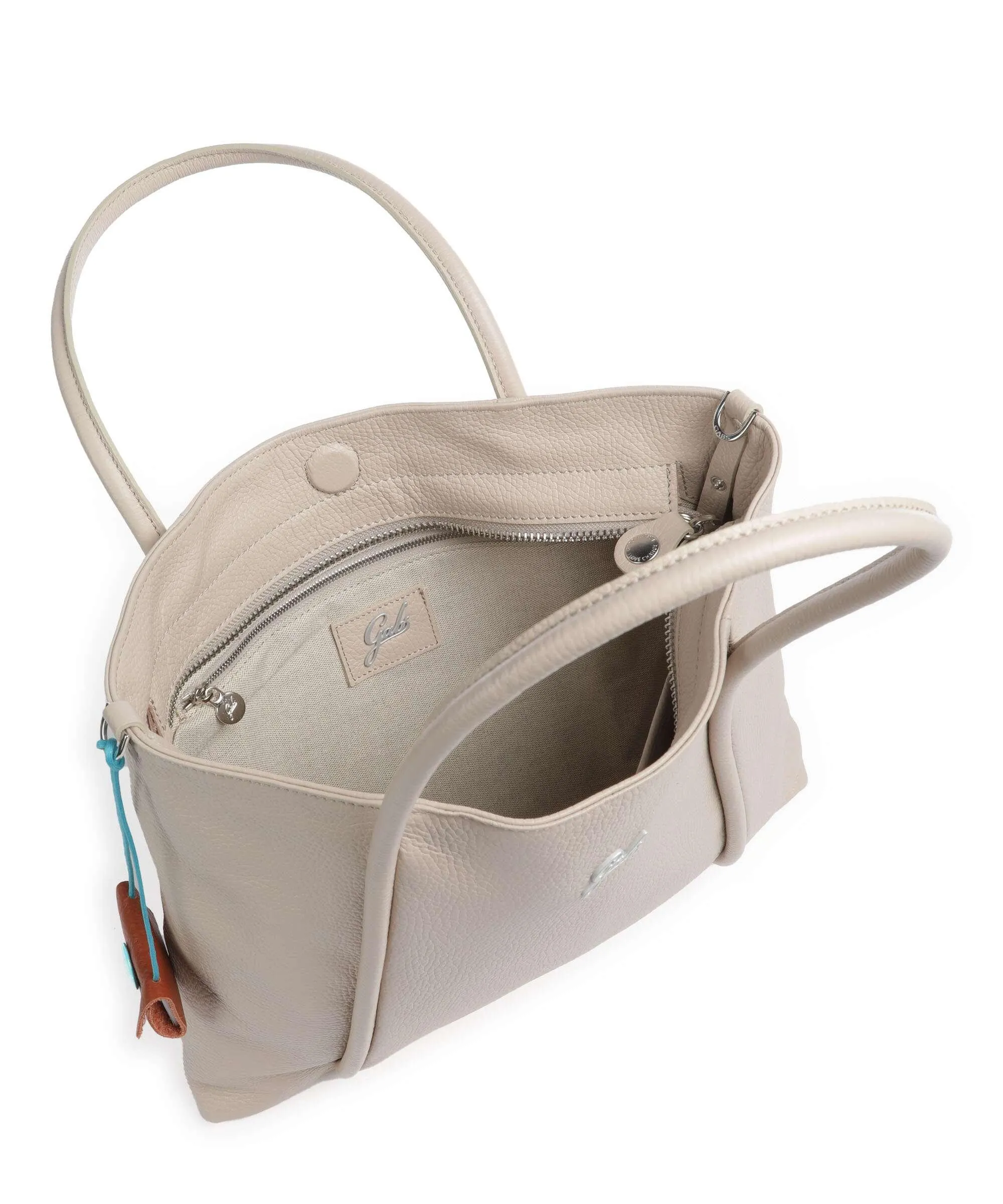  Gabs Lydia M Borsa shopper pelle di vitello grana beige  