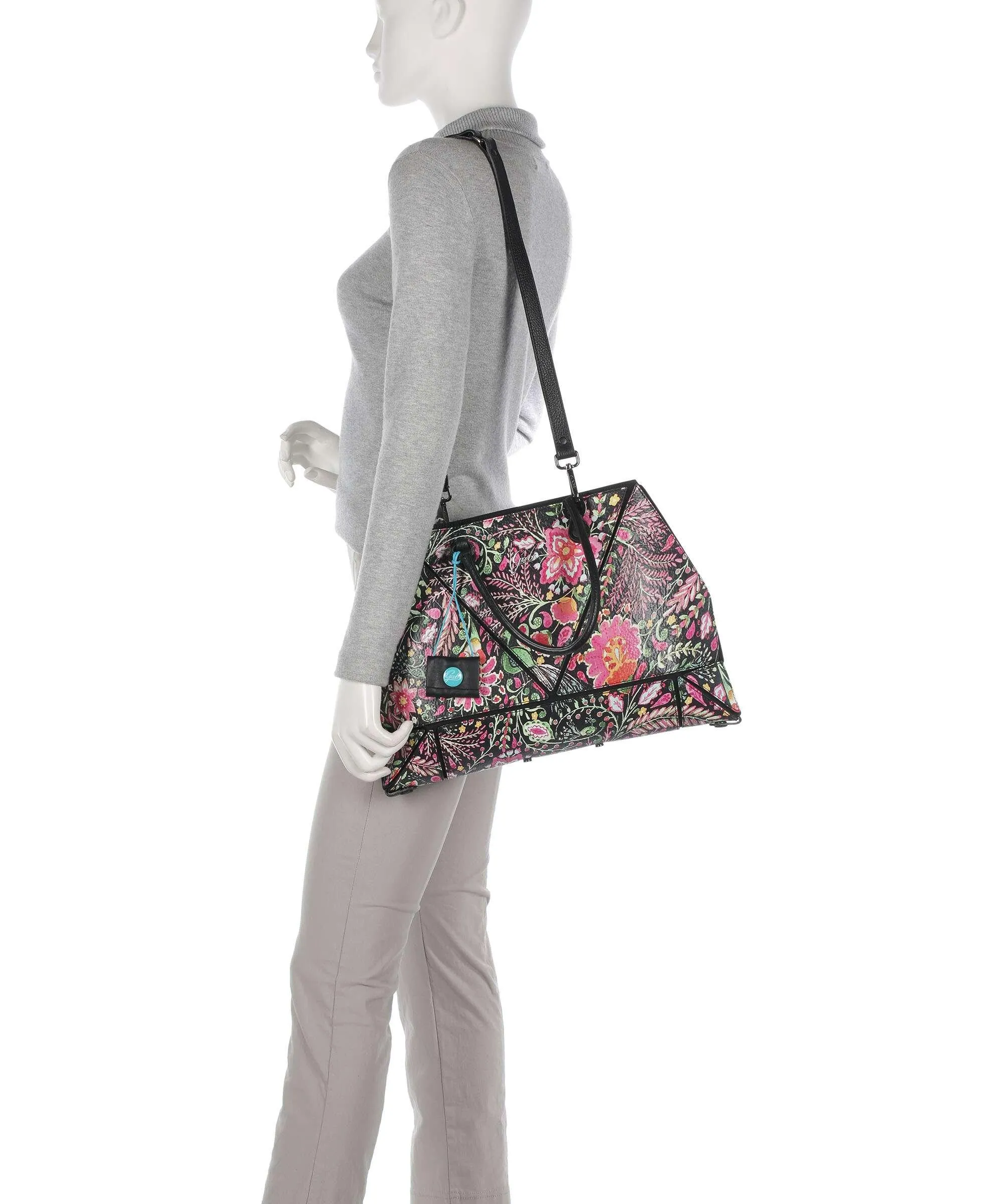  Gabs Rioko M Borsa shopper pelle di vitello grana multicolore  