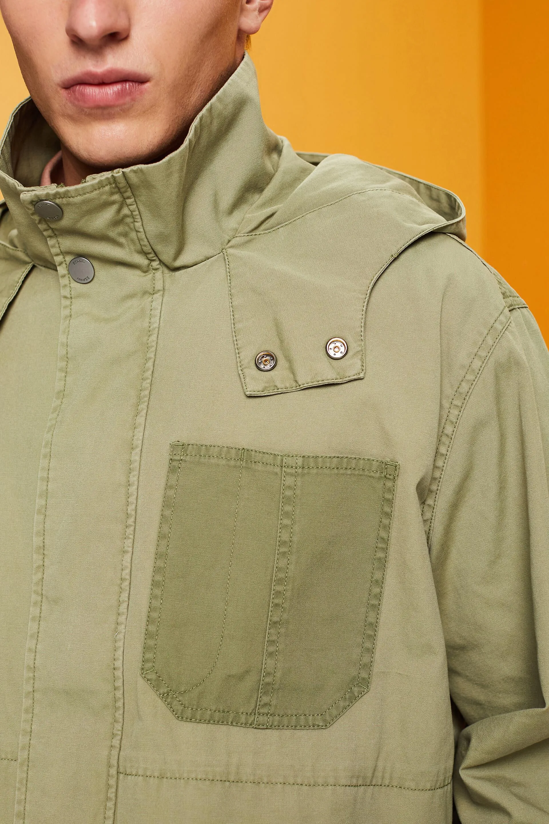 Giacca parka per le mezze stagioni, 100% cotone
