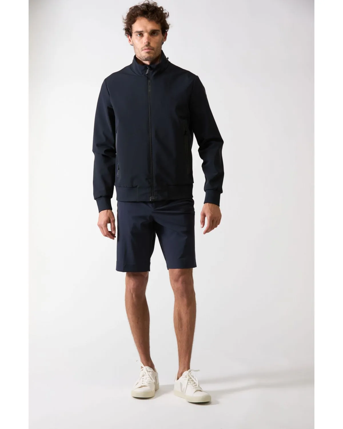 Giacca summer benzina di colore blu nero