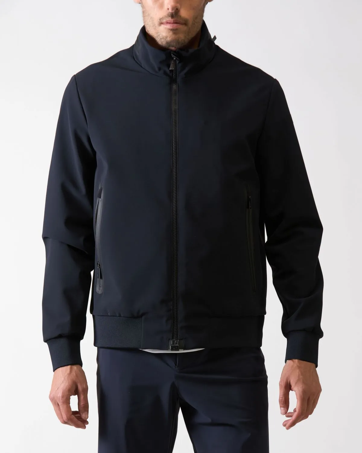 Giacca summer benzina di colore blu nero