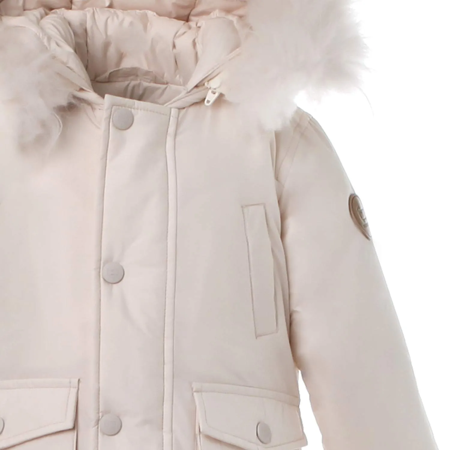 Giubbotto My First Parka Milky Cream Bimbo E Bimba