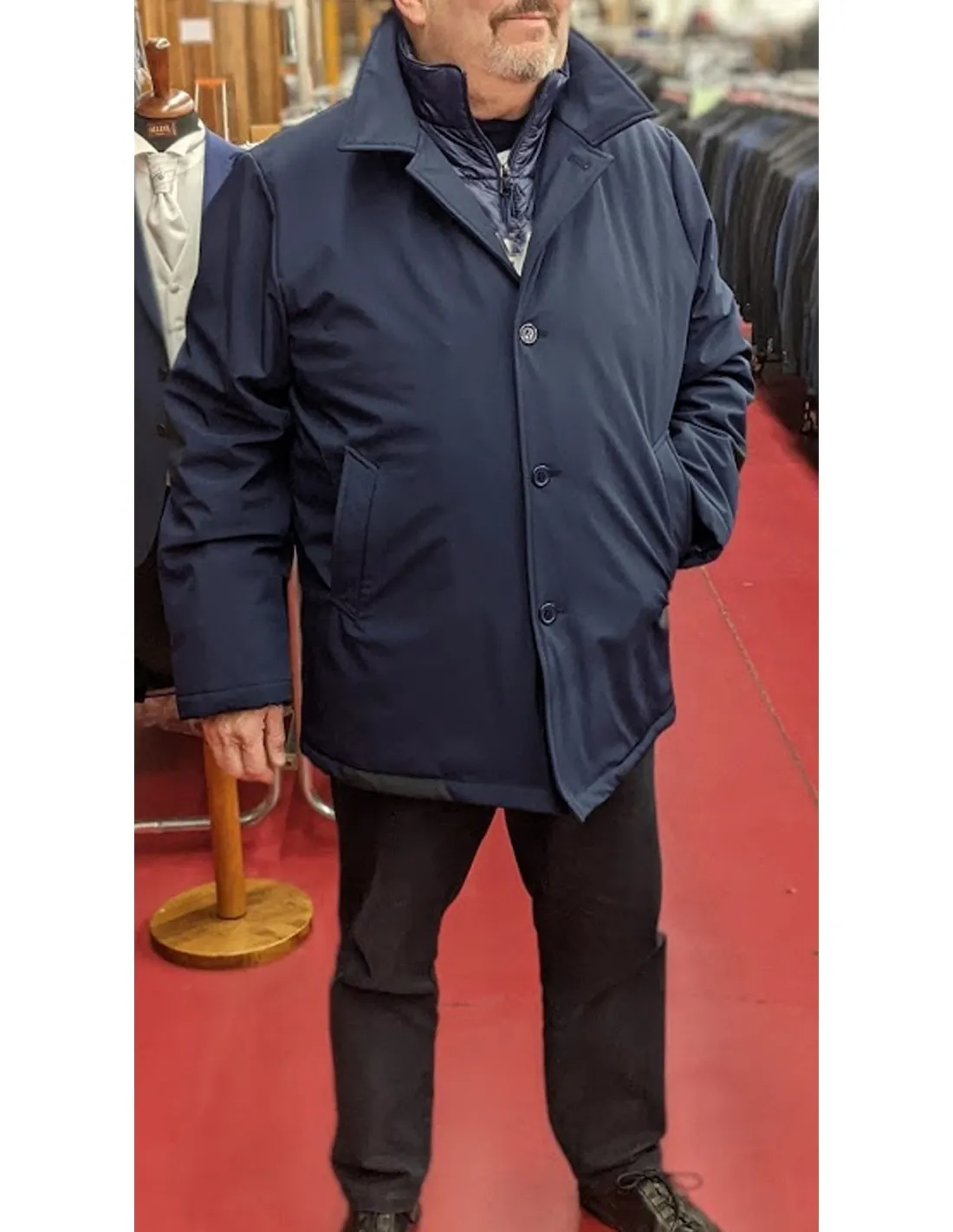 Giubbotto Parka Savoia Blu A/I con pettorina xf