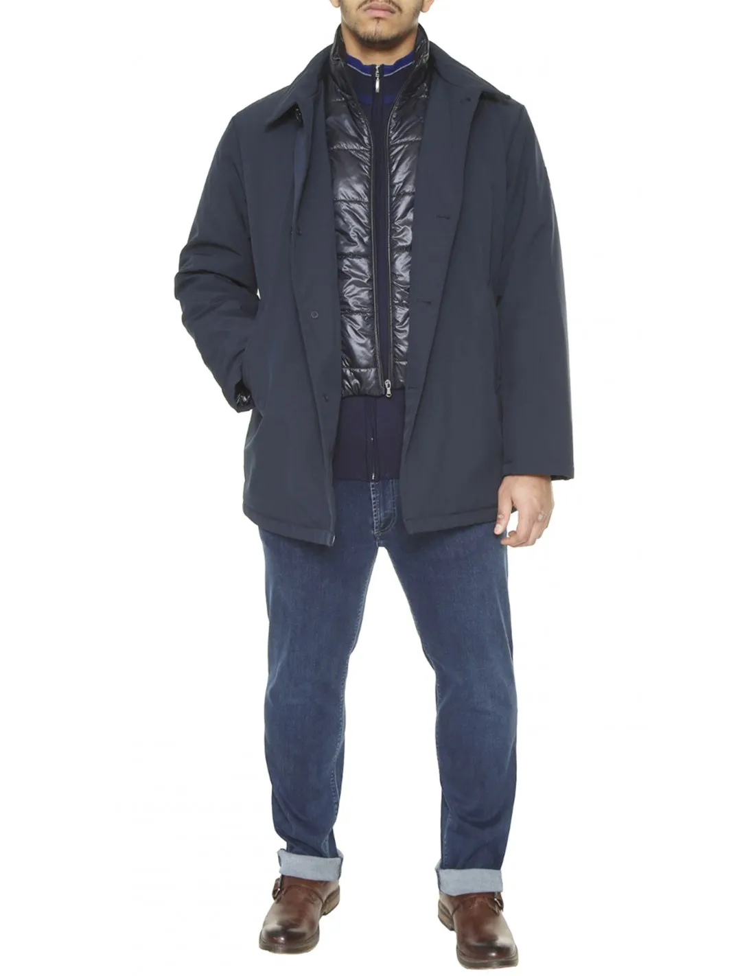 Giubbotto Parka Savoia Blu A/I con pettorina xf