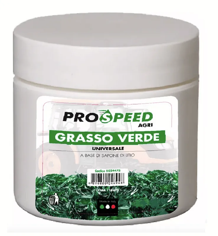 Grasso al litio verde universale 850 gr barattolo ingrassatore lubrificante 955pro 