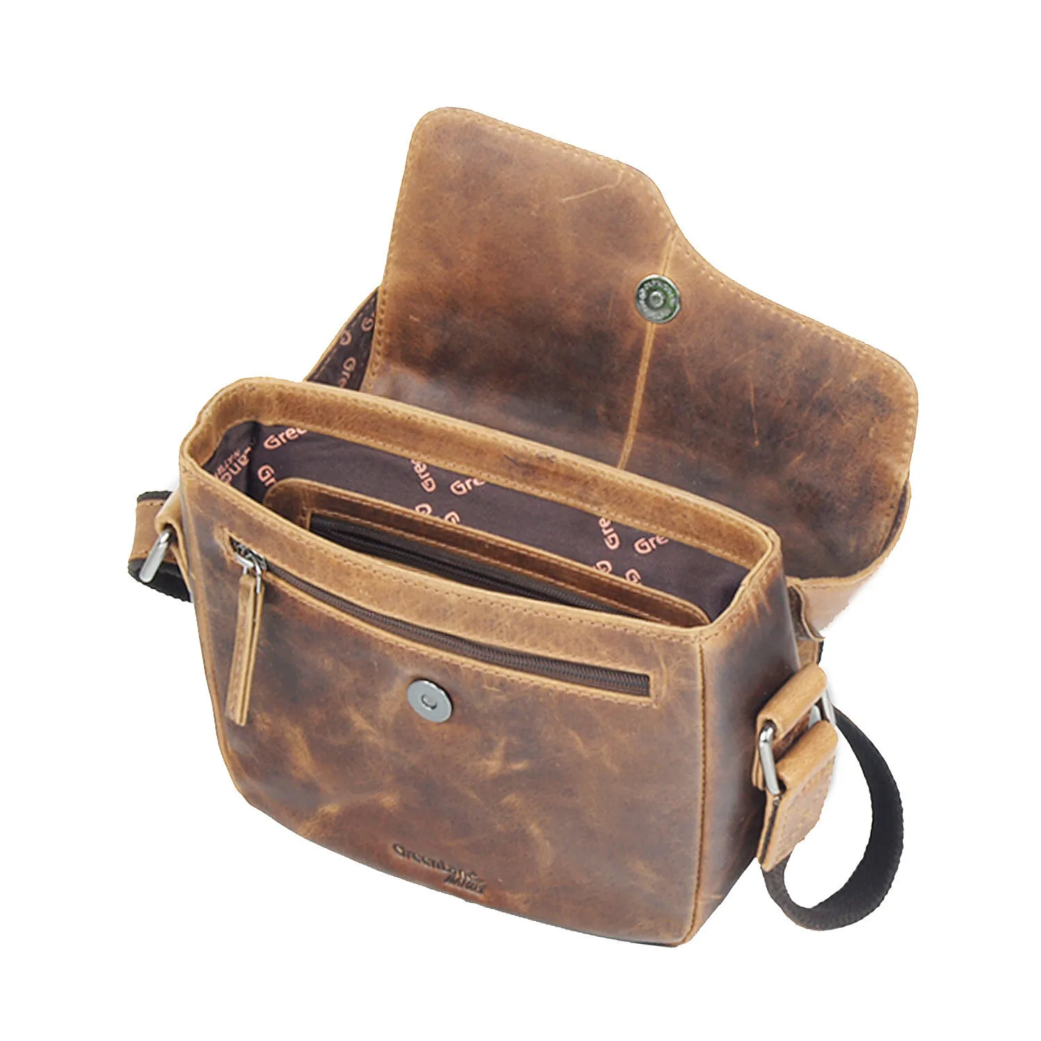 Greenland Nature Montana Borsa a tracolla in pelle 21 cm