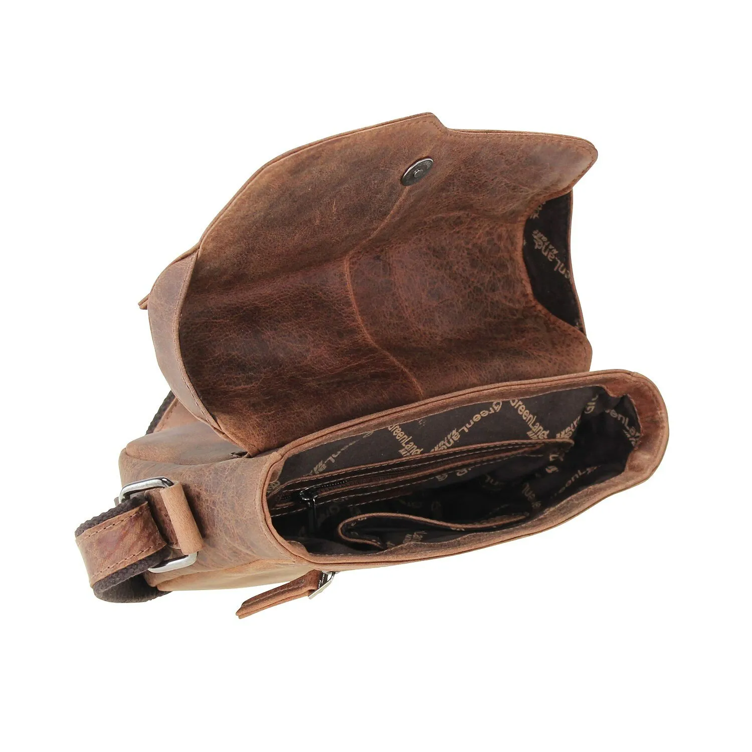 Greenland Nature Montana Borsa a tracolla in pelle 21 cm